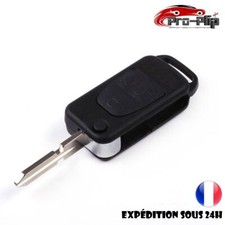 Coque de Clé pour Mercedes ML C CL S SL SEL E A G W 3 boutons avec rainures