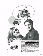 ADVERTISING ADVERTISING 094 1967 MOTOSTANDARD micro tractor