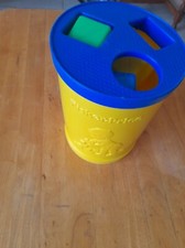 Ancienne Boite à cube Fisher Price + 10 cubes