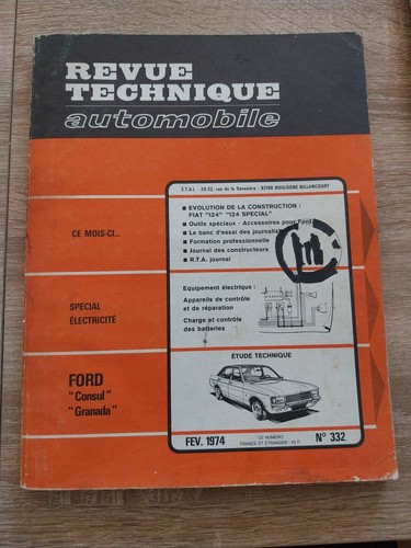 Revue technique ford consul - ford, gt