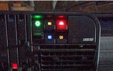 Rétroeclairage Bouton Fiat Panda 141 (1986 - 2003) Vert/Orange/Bleu/Rouge