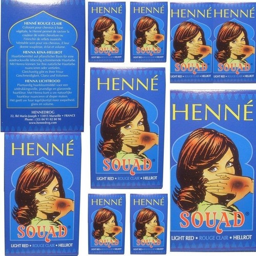 Boites henné rouge - 10,