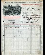 TILCHATEL (21) FORGES ROLLING MILL CUTTING / TOOLING "A. PERRIN" in 1920