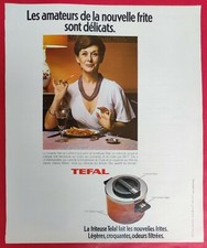TEFAL Press Advertisement La fryer Tefal makes the new fries 1977