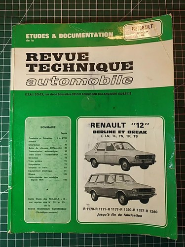 Revue technique automobile - revue,