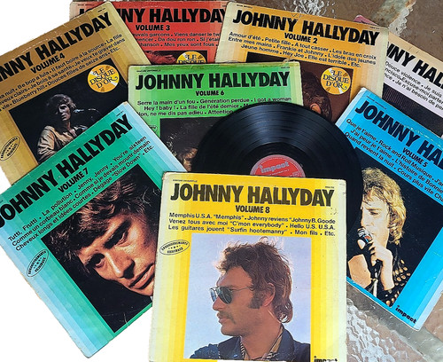 Lot vinyles 33t johnny - de, 8