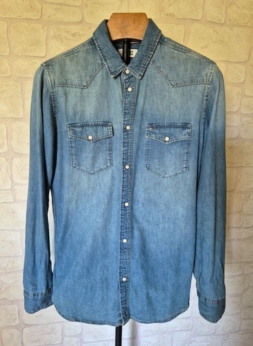 Chemise jean tommy jeans - jean,