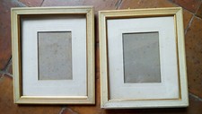 2 vieux cadres photos XXe bois