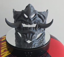 3D Printed Samurai Mempo Mask designed by Nikko Industries