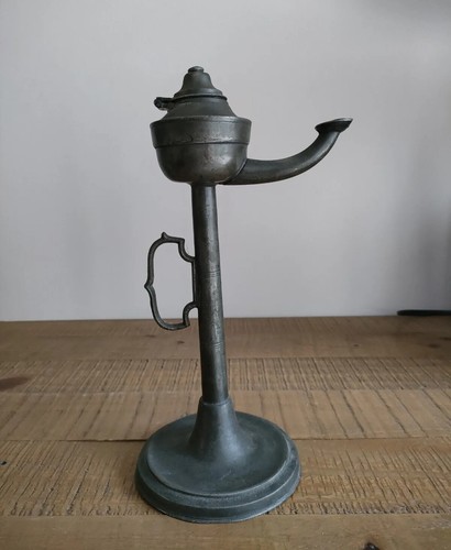Antique pewter oil - antique,