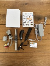 Console Nintendo Wii blanche + Wiimote + Nunchuk + Câbles + Wii Play  Complet
