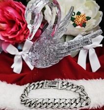 Gourmette Argent Blanc avec