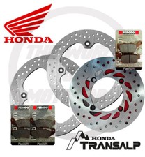 Set / Disques Honda Transalp / 600 1997-2007 Plaquettes Avant Post 600 N3 + 3