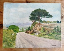 Peinture Ancienne Huile Sur