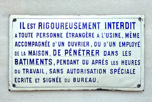 Plaque émaillée bombée - émaillée,