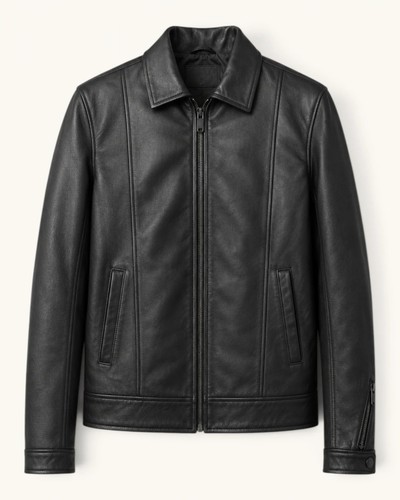 Veste homme cuir noir - homme, en