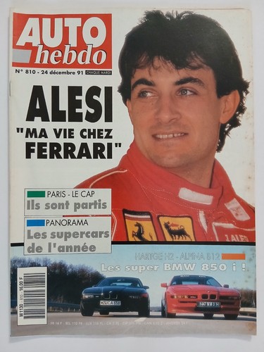 Auto hebdo 810 12 - auto, 24/12/1991