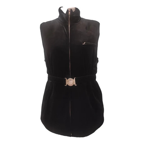 Gilet rembourré velours - , noir