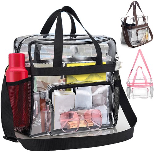 Clear pvc tote pack bag - clear,