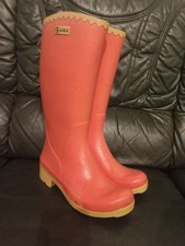 bottes caoutchouc Aigle rose