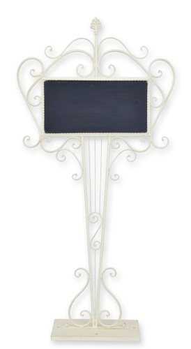 Tableau noir fer - noir, pied