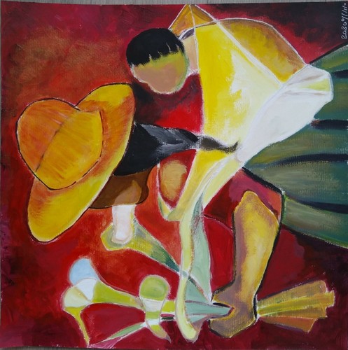 Peinture acrylique - peinture, acrylique. 