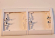 85007 LEGRAND SAGANE Plaque double horizontale Opalis Blanc enjoliveur prise 