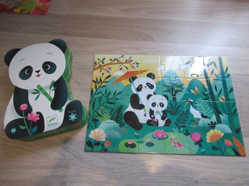 Puzzle panda pièces djeco - panda,