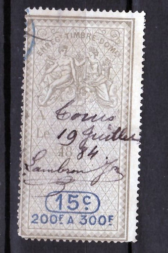 Timbre fiscal 1881 - timbre, 1881-85