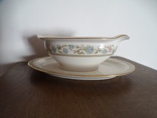 Saucière en porcelaine Noritake Ivory China décor Miyoshi Japan , vintage