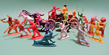 Bazaar Figures - 20 Plastic Cowboys & Indians of Different Brands