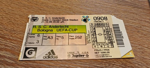 Ticket 1999 rsc - anderlecht, vs