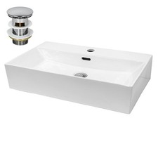 Lavabo en céramique blanc