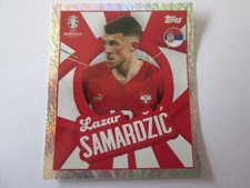 Sticker TOPPS UEFA EURO 2024 GERMANY - N° SRB PTW SAMARDZIC CADRE ARGENT
