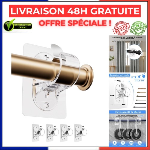 Support tringle rideaux - tringle, à