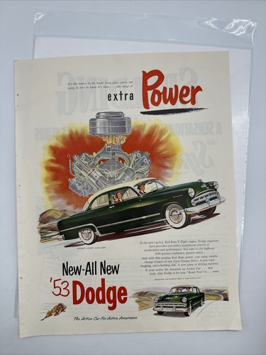 1953 11x14 print dodge - ad, 140