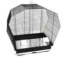 Cage À Oiseaux Vogelheim Pour Perroquets Noir 57 Cm