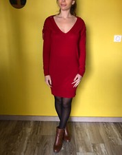 robe pull laine rouge MARITHE