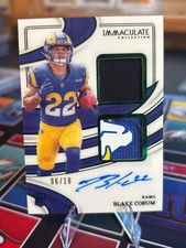 2024 Immaculate Blake Corum Rookie RPA /18 Rams??