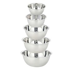 Lot De 5 Cul De Poule Inox