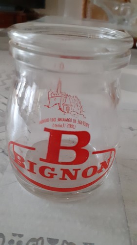 Ancien pot yaourt bignon - ancien,