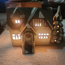 The Original Department 56 Snow Village Stucco Bungalow 5045-8