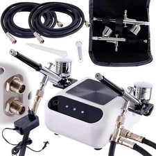 Compresseur d'aérographe avec deux aérographes Compresseur de modélisation