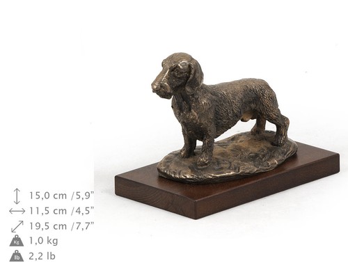 Teckel poil dur statue - poil, dur,