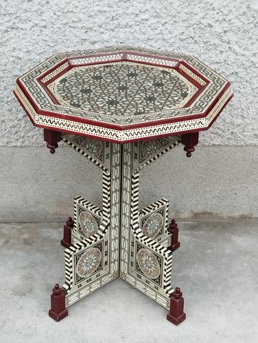 Table syrienne placage nacre - table, syrienne?