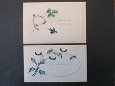 KURIO KRAFT CARDS, MADE FROM U.S. STAMPS, CHRISTMAS & NEW YEAR