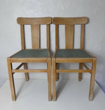 2 chaises de ferme en bois