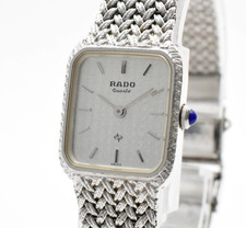 Montre femme vintage [N COMME NEUVE] RADO 133.9518.2 argent carré 19 mm...