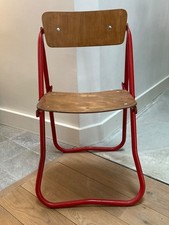 CHAISE BIENAISE MODERNISTE 1930 PLIANTE INDUSTRIEL LOFT CHIC RARE 