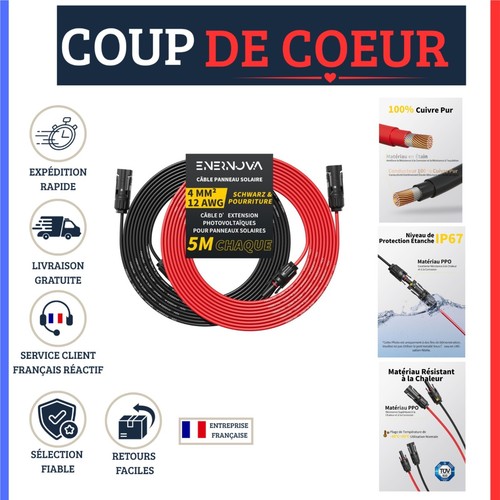 Câble solaire 4mm 6mm - solaire, 4mm²/6mm²